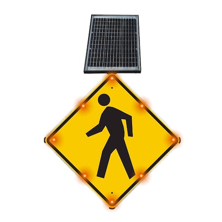Stop-Lite LED Solar Pedestrian Crossing 24 in (HIP) SS-W11-2-2400HA