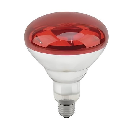 Bell Link Incandescent Heat Lamp, 250 W, BR40 Lamp CL-H250R-ST