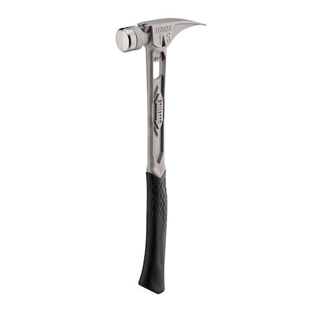 Stiletto TIBONE Smooth/Curved Hammer, 15 oz Head, Smooth, Straight Claw Head, Titanium Head, 17.34 in OAL TIB15SC