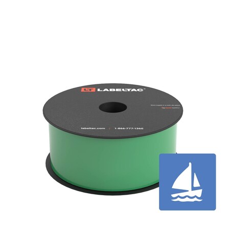Labeltac Marine Supply 2in x 150ft LT4/Pro X, Green LT205MN