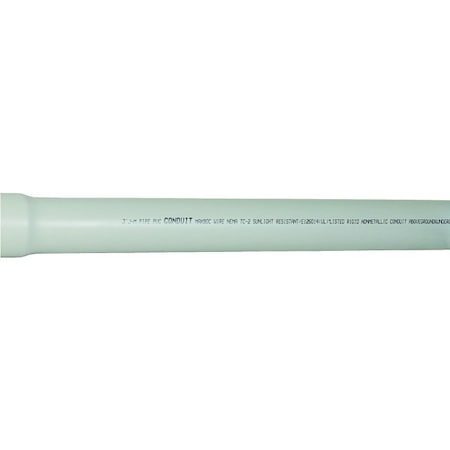 Jm Eagle Rigid Conduit, 3 in, 10 ft L, PVC 67512