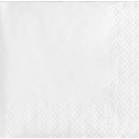 Touch Of Color White Beverage Napkins, 5"x5", 600PK 139140154