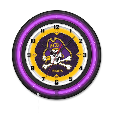 Holland Bar Stool East Carolina University 19 Double Neon Wall Clock Clk19BK