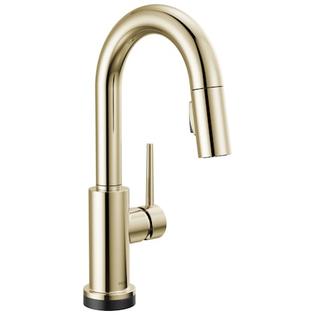 Delta Trinsic Touch2O Bar / Prep Faucet With Touchless Technology In Polished Nickel 9959TL-PN-DST