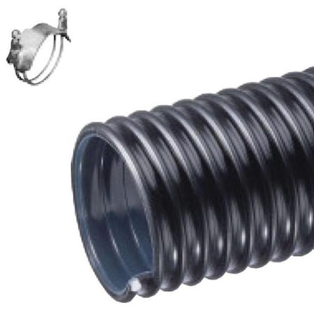Kuriyama UBK Series 8 in. ID and 20 ft Standard Length Heavy Duty Polyurethane Lined Material Handling Hose UBK800X20