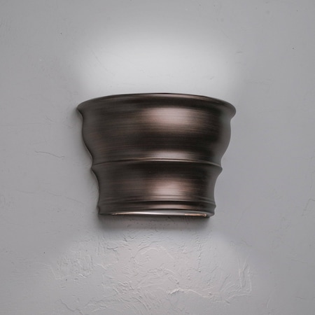 Luxury Lighting Velletri 9 in Ceramic Outdoor Wall Light, , Rubbed Copper Paint Finish, 2PK (2) 414-ACop-ud-7