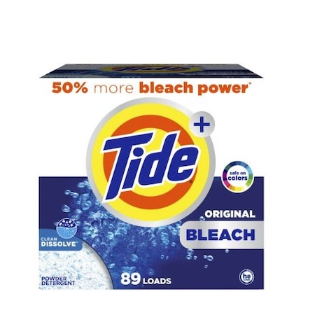 Cascades Pro Tide Powder Detergent w/ Bleach Original Scent, 129 oz, 89 Loads 16667