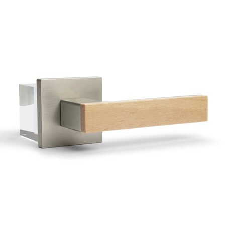 Mcbowery Summit Satin Nickel Double Dummy Modern Door Lever MB-1109DMSN