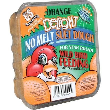 C&S Products No Melt Suet Dough Delights Bird Suet, Orange Flavor, 1175 oz CS12529