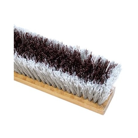 The Brush Man 18in All-Purpose Floor Sweep, Flagged Border, Stiff Center FB2918