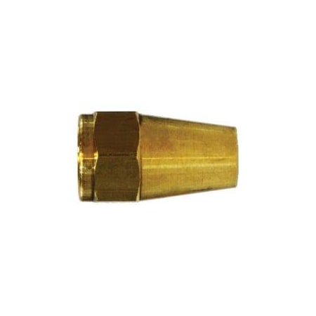 First Fitting & Fastener 1/4 BRASS LONG ROD NUT SAE 45 DEG FLARE 10003MID