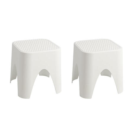 Lagoon Mallorca Stackable Rattan Top Side Table/Ottoman, 2PK 7033W8-ASLGS