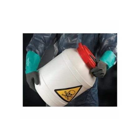 Alphatec 58-530B/58-535B Gloves, 10, Grey/Teal, 14 in Cuff, 58-5035B, 6PK 012-58-535B-100