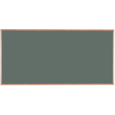 Aarco Porcelain on Steel Chalkboard  Solid Oak Wood Frame 48"x96" Slate OS4896S