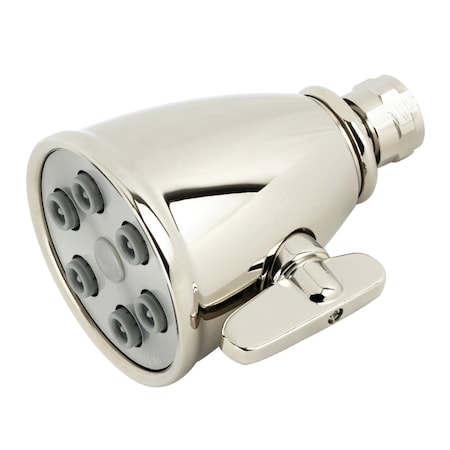 Kingston Brass 2-15/16" Round Adjustable Jet Spray Brass Shower Head, Polished Nickel K138A6