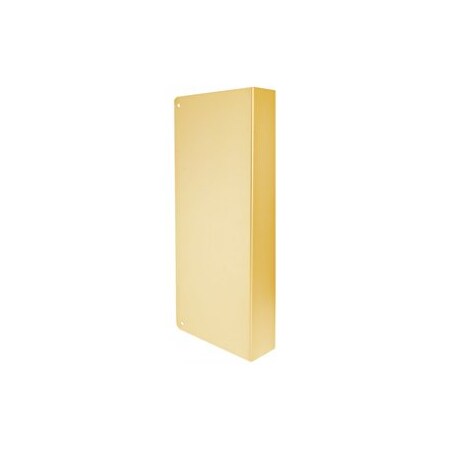 Don-Jo Mfg Blank Door Wrap 1-3/4in Door, 4-1/4in W x 9in H, 605/US3 Polished Brass 40-PB-CW