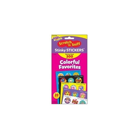 Trend Colorful Favorites VP, Scratch N' Sniff, 300 Stickers, Multi, PK300 TEPT6481