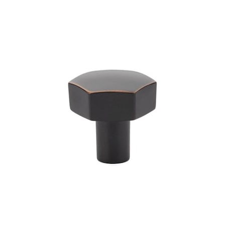 Patioplus 1.125 in. Mod Hex Cabinet Knob, Oil Rubbed Bronze PA2006899