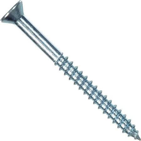 Hillman #4 x 3/4 In. Flat Head Phillips Zinc Wood Screw (100 Ct.) Zinc-Plated 40004