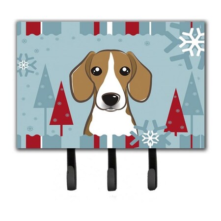 Carolines Treasures Winter Holiday Beagle Leash and Key Holder BB1735TH68
