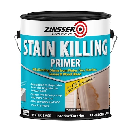 Zinsser Stain Killing Primer, White, 1 Gallon 377938