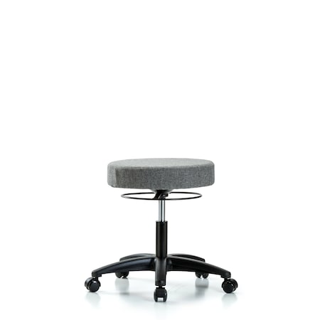 Blue Ridge Ergonomics Desk Stool, Fabric, Casters, Gry BR-FDHSO-RG-RC-F44