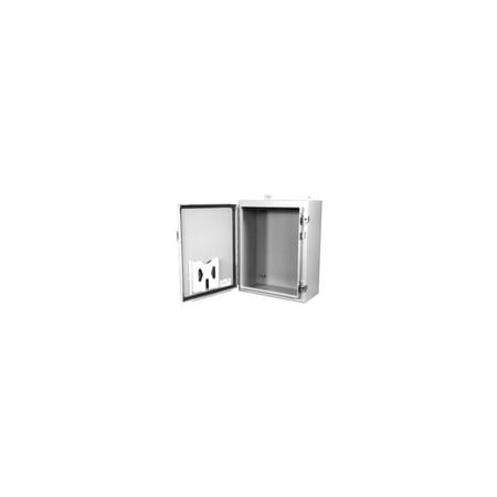 Milbank 24x24x8 NEMA 4X Stainless Steel Wall-Mount Enclosure M4XS242408