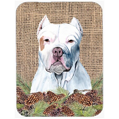 Carolines Treasures 15 x 12 in. Pit Bull Glass Cutting Board - Large SC9042LCB
