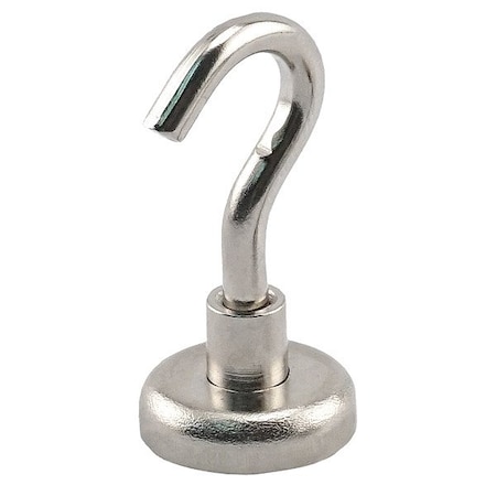 Zoro Select Rare Earth Magnet, Silver, Steel NACK063