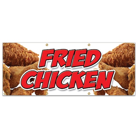 Signmission FRIED CHICKEN BANNER SIGN restaurant signs stand Maryland southern B-96 Fried Chicken