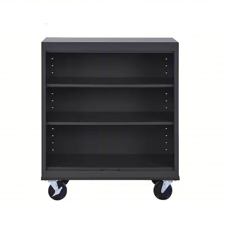 Sandusky Lee Mobile Bookcase, 42 in H, Black BM20361836-09