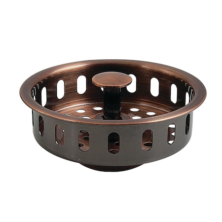 Kingston Brass Kitchen Sink Basket Strainer, Antique Copper KBP2006AC