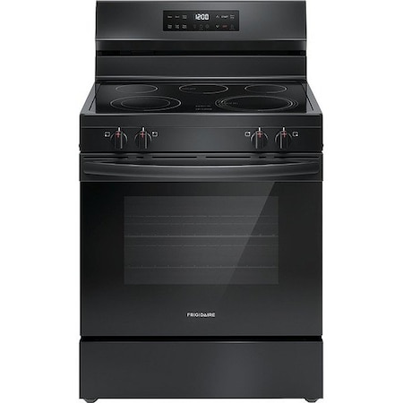Frigidaire Oven Range, Black, 47-3/4 in H, 30 in W FCRE3062AB