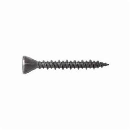 Simpson Strong-Tie Collated Screw, #7, 1 in OAL, Trim Head, Square Drive, High/Low Thread, Sharp Point MTHZ1S