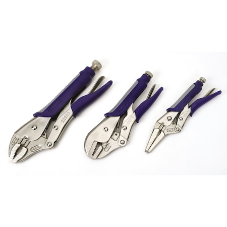 Williams 10 in, 7 in, 6 in Locking Plier Set JHW23071