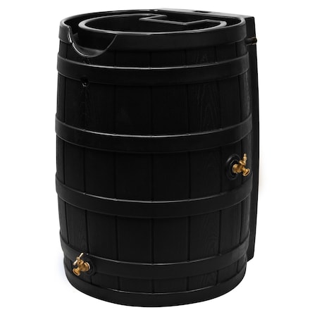 Good Ideas Rain Wizard 65 Gallon Rain Barrel - Black RW65-BLK