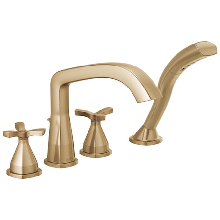 Delta Stryke Roman Tub Trim with Hand Shower, 11 in, Lumicoat Champagne Bronze T47766-CZ-PR