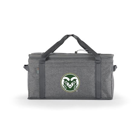 Picnic Time Family Of Brands NCAA Colorado State Rams 64 Can Collapsible Cooler, Large Insulated Soft Cooler Bag 716-00-105-134-0