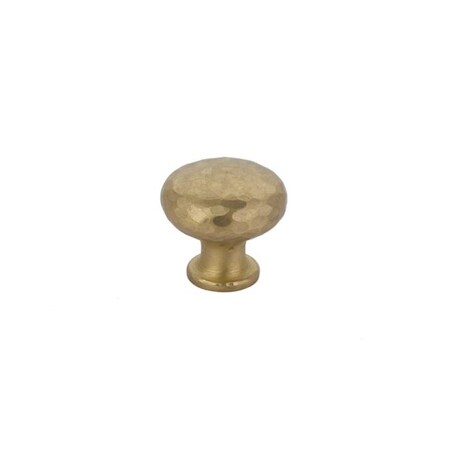 Patioplus Round Dimpled 1.25 in. Cabinet Knob, Satin Brass PA1632762