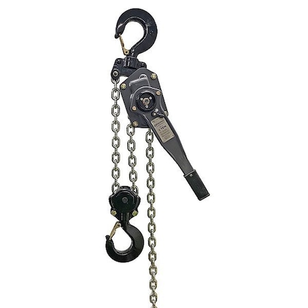 Oz Lifting Products Lever Chain Hoist, 20 ft Chain L, Gray OZIND600-20LH