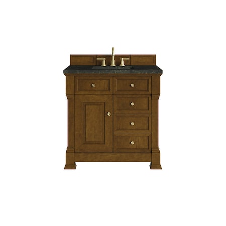 James Martin Vanities Brookfield 36" Single Vanity, Honey Oak, w/ 3 CM Phantome Eclos Top 547-V36-HNO-3PHT