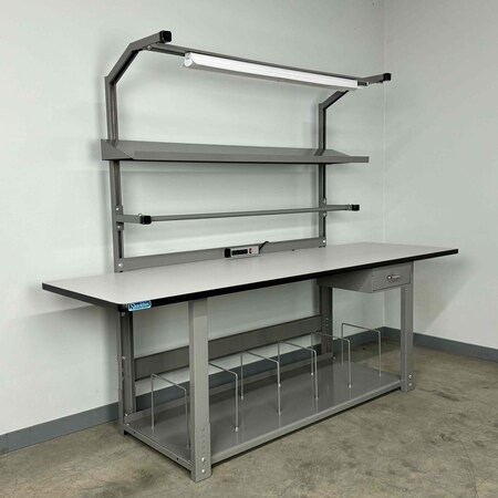 Stackbin Workbenches, 96" W, 1000 lb. P9630BDN-T-BL