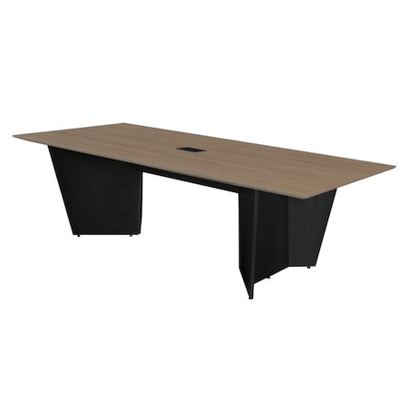 Regency Array 72in Conference Table with Power Data Grommet- Noble Oak/ Black ACT7236NOBK