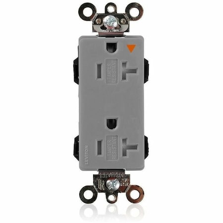 Leviton Industrial Grade Decora Receptacle, 20 Amp, 125 Volt MT163-IGG