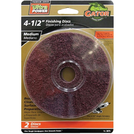 Gator Blade 4-1/2'' Medium Fiber Disc, 2PK 3875