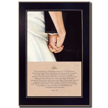 Homeroots I Do Black Framed Print Wall Art 415330