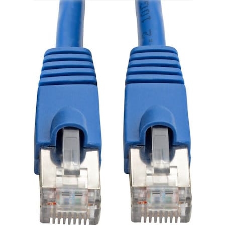 Eaton Tripp Lite Series Cat6a 10G Snagless Shielded STP Ethernet Cable RJ45 M/M, PoE, Blue, 35 ft. N262-035-BL