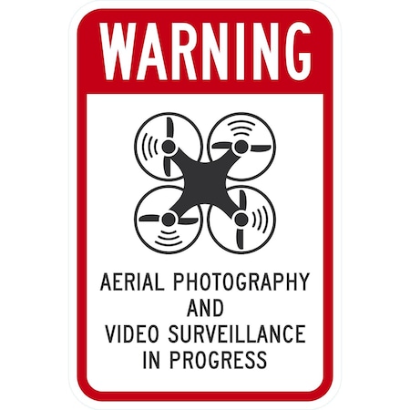 Lyle Aerial Photography And Video Surveillance In Progress, 12x18, Diamond Grade, White G-2783-DG_12x18