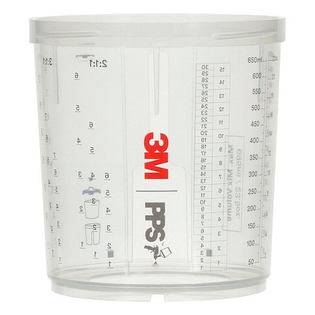 3M Spray Gun Cup, 22 fl. oz. Capacity, PK2 26001