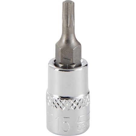Channellock 1/4'' Drive T15 6-Point Torx Bit Socket 369462